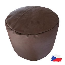 Obrázek pro produkt Válec koženkový tmavě hnědý⌀40x30 cm