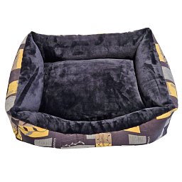 Obrázek pro produkt Pelech šedý se žlutým vzorem 50X70 cm